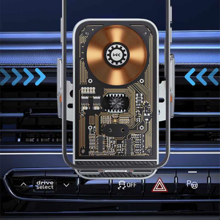 WEKOME WP-U204 先锋超凡15W无线充赛博朋克透明工业风汽车车载支架WP-U204