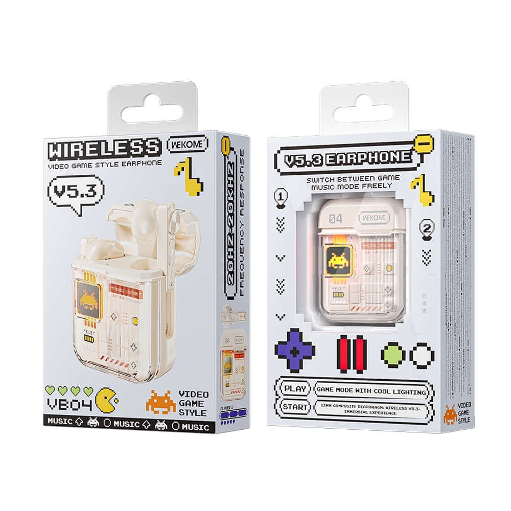 WEKOME VB04 复古视频游戏 ENC 双麦降噪蓝牙耳机