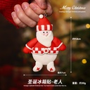 热销新款圣诞装饰个性卡通创意磁吸可爱冰箱贴可爱树脂文创贴挂件