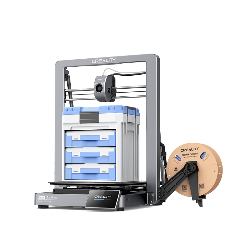 创想三维3D打印机家用桌面级Ender-3 V3 Plus大尺寸模型高速打印双电机三角稳固结构