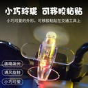 风力发电小飞机彩灯电动车摩托车风能LED亮光车载装饰汽车氛围灯