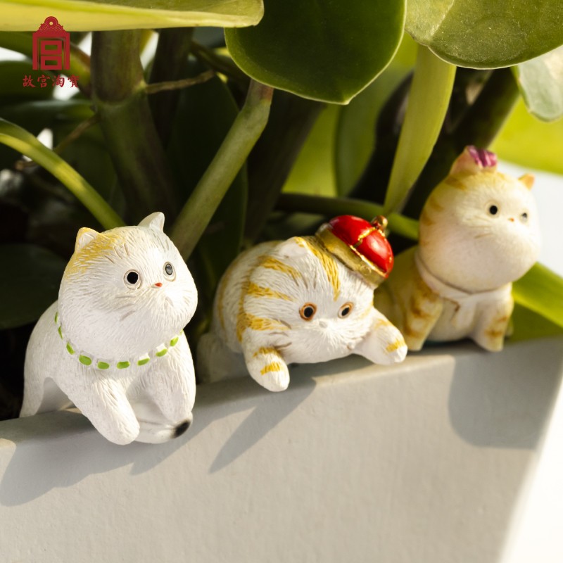 故宫淘宝｜清猫办公桌面汽车摆件生日礼物伴手礼博物院文创官网