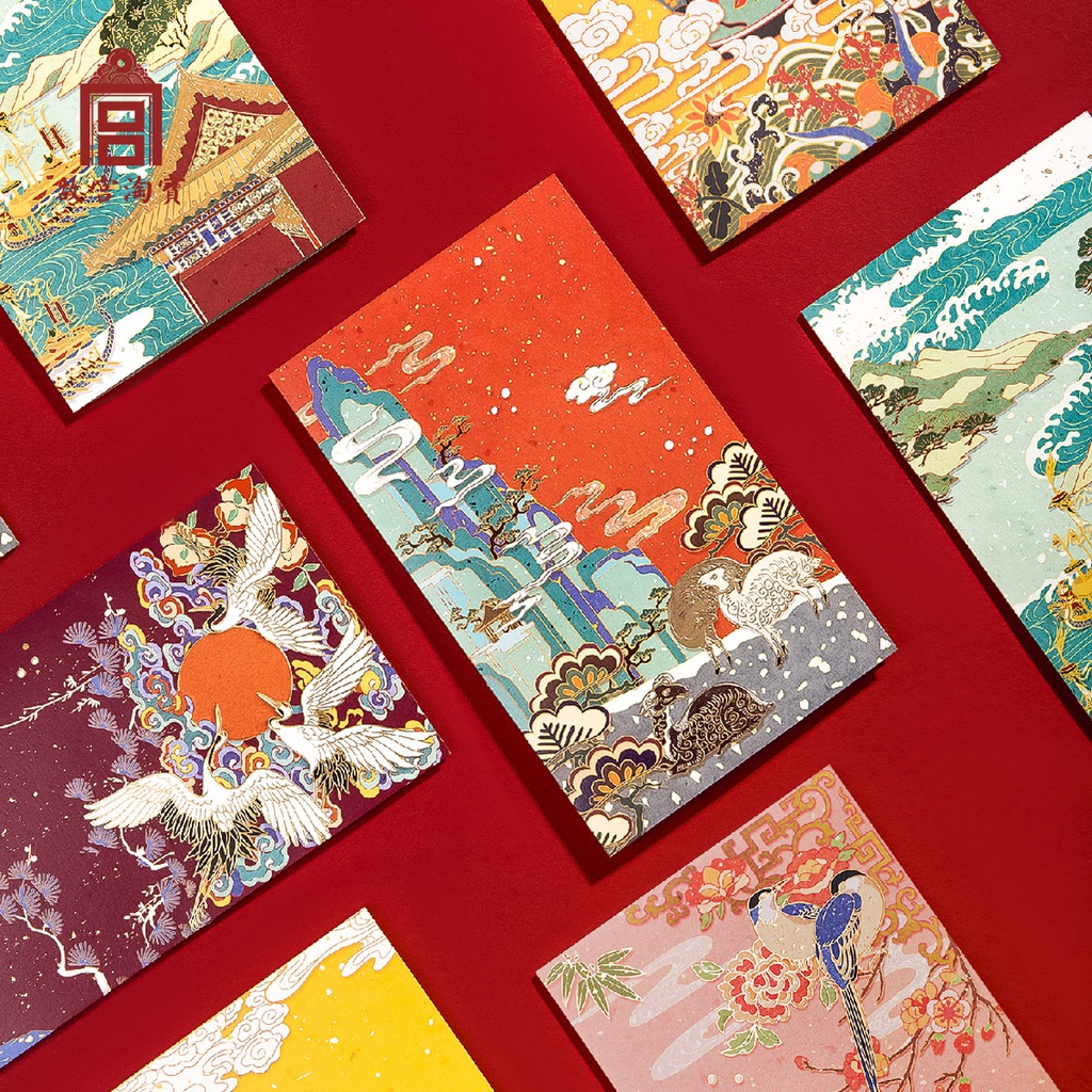 故宫淘宝｜万事胜意系列生日贺卡送老师博物馆文创小卡片中国风