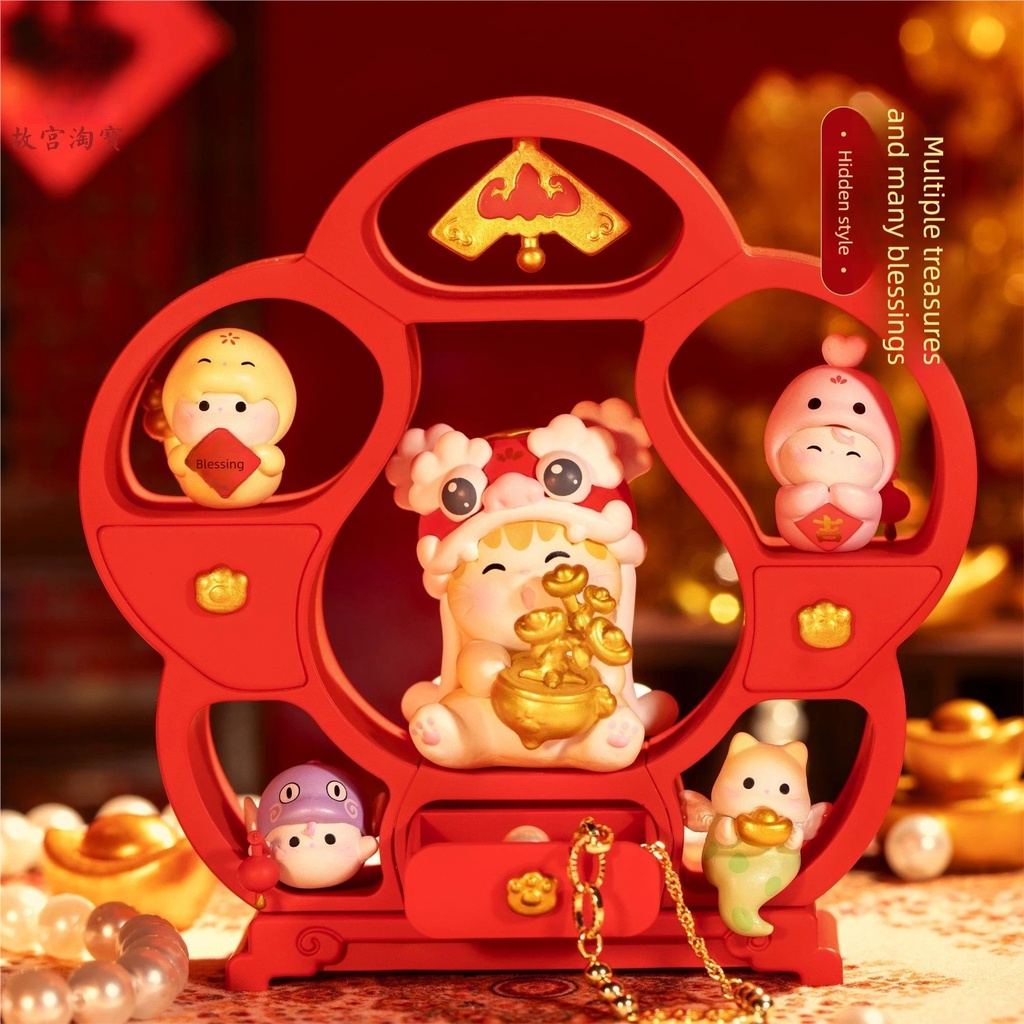 故宫淘宝｜故宫猫蛇年限定新年盲盒摆件手办元旦跨年本命年礼物