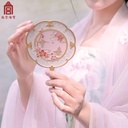 故宫淘宝｜桃花镜手持化妆镜随身镜博物馆文创镜子三八节生日礼物 