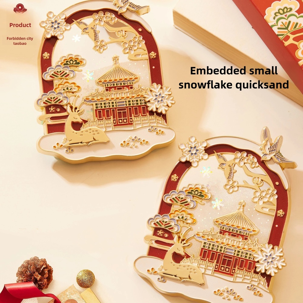 故宫淘宝｜故宫雪流沙冰箱贴博物馆文创北京伴手礼新年生日小礼物 