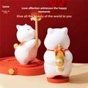 故宫淘宝｜天作之合如意猫摆件文创婚礼结婚订婚新婚礼物送新人