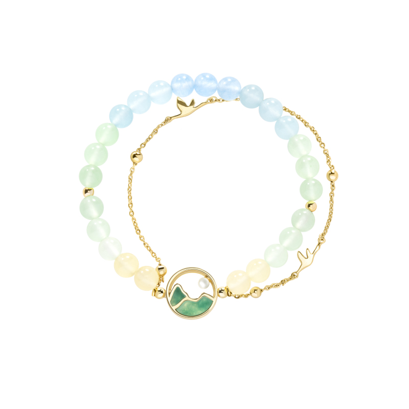 故宫淘宝｜千里江山手链项链原创轻奢小众文创情人节生日礼物女生