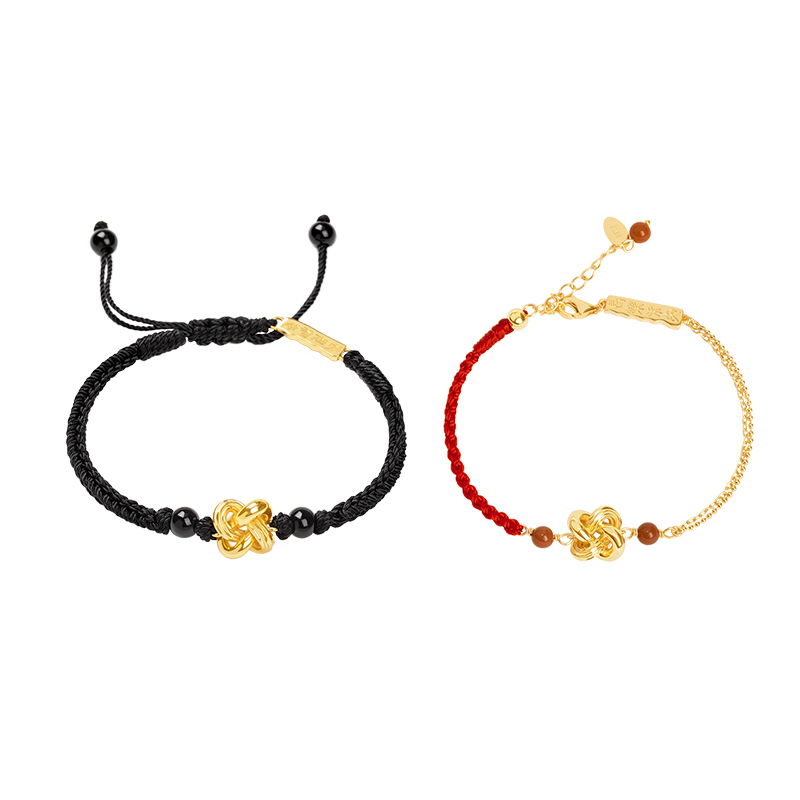 故宫淘宝｜同心结情侣编织手链一对情侣款手绳文创纪念日生日礼物