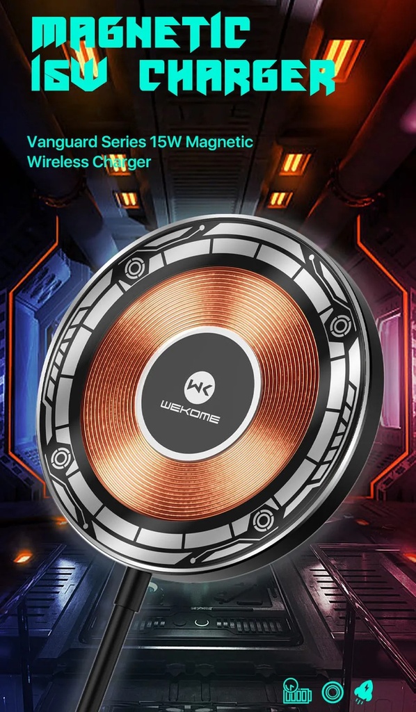 WEKOME WP-U99 磁吸无线车载充电器 15W (with TYC cable)