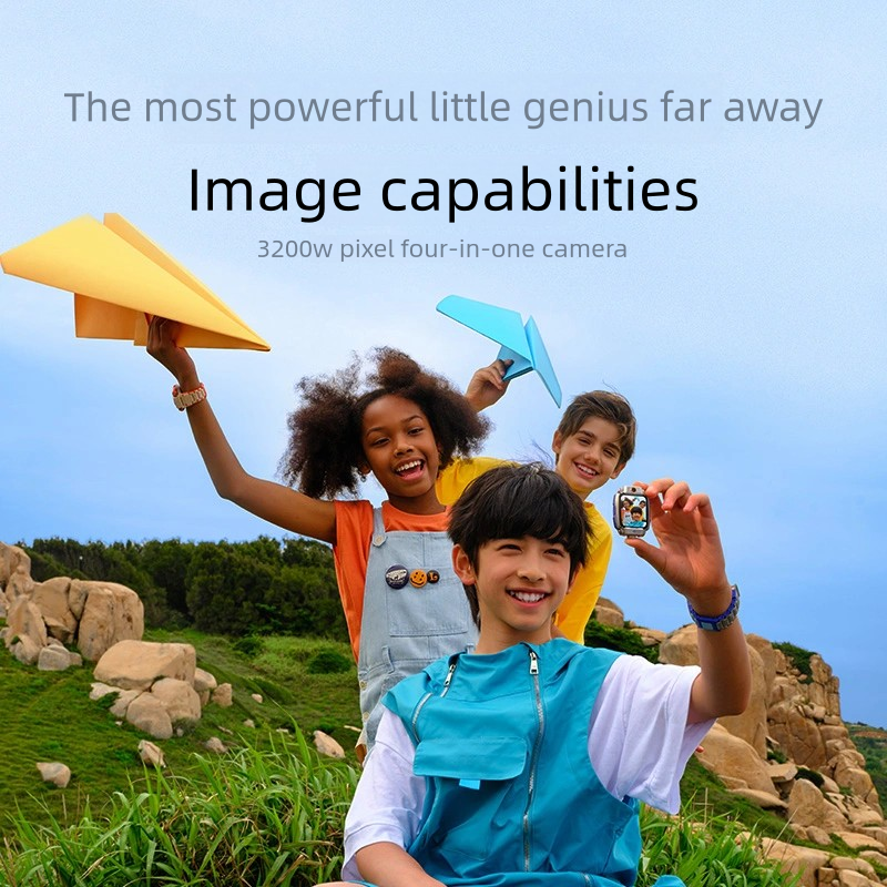 Imoo Phone Watch Z11 Children's Smart Waterproof Positioning Latest Youth Edition Flip Dual Camera Swimming Grade Waterproof Boys and Girls