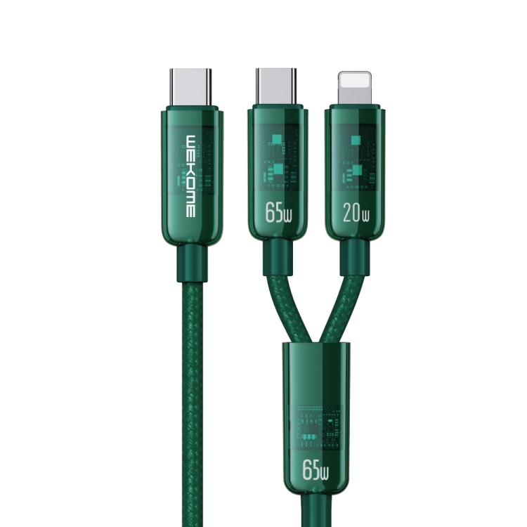 WEKOME WDC-194 Vanguard Super Fast Charging Cable(2-in-1) (65W)（Type-c/iphone）