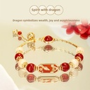 The Palace Museum Taobao | Red Rope Bracelet for Good Luck. Cultural and Creative Product from the Museum. A New Year Gift for the Year of the Snake and the Zodiac Year. A Birthday Gift for Girls.