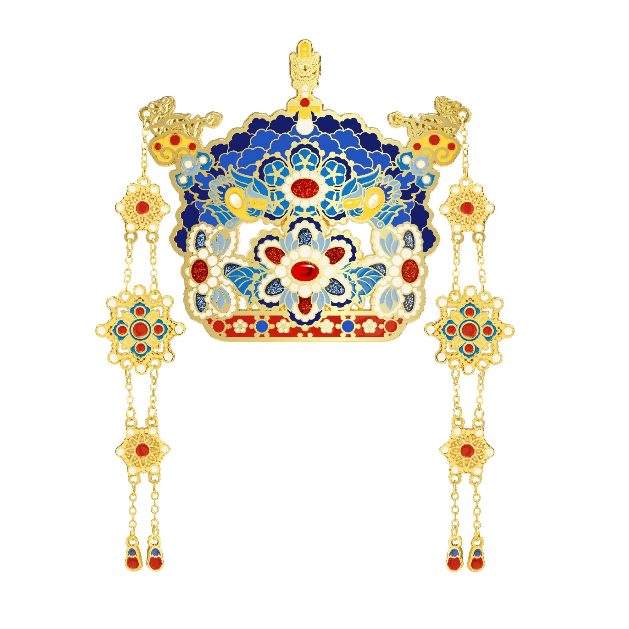 The Forbidden City taobao | Phoenix Crown Refrigerator Magnet: A Phoenix Arrives with Propitious Omen