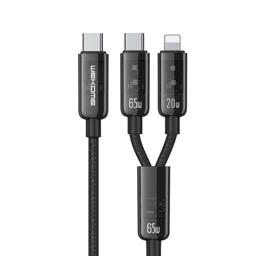 [SFWK0004] WEKOME WDC-194 Vanguard Super Fast Charging Cable(2-in-1) (65W)（Type-c/iphone）
