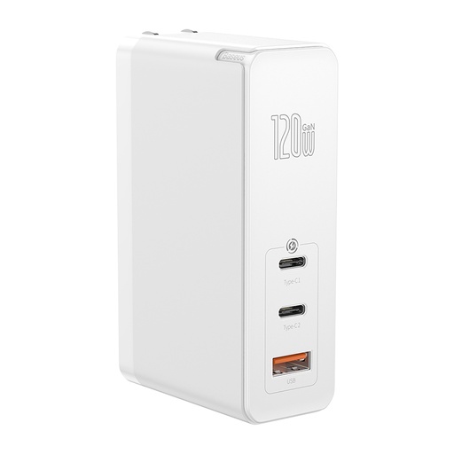 [CE0005]  Baseus GaN Mini Quick Charger 2USB-C 1USB-A 120W