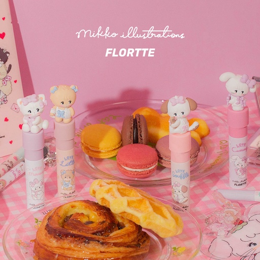Flortte × Mikko Rua Rua Illustrations Matte Lip Cream