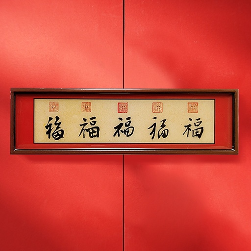 National trend Chinese style refrigerator magnet word signs, symbolizing a plump cat bringing prosperity, peace and joy. A festive gift for the Chinese New Year, with hundreds of blessings. Authentic magnetic stickers.