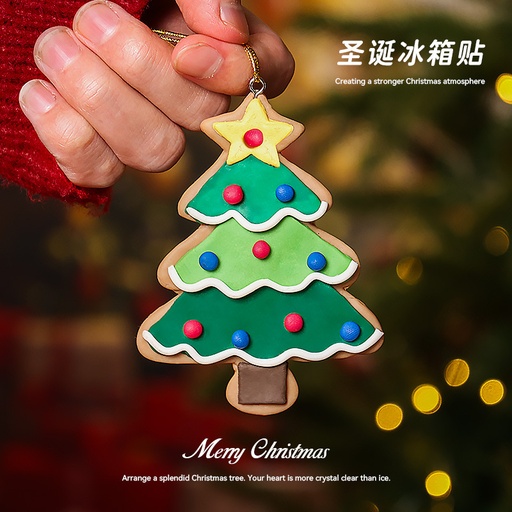 [TFWCQT00004] 热销新款圣诞装饰个性卡通创意磁吸可爱冰箱贴可爱树脂文创贴挂件