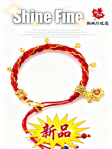 Forbidden City Taobao | Immediately blessed red rope woven bracelet red hand rope merchandise birth year birthday gift girl