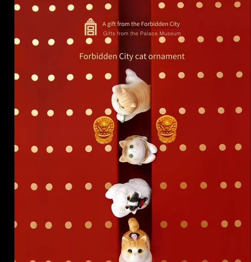 趴趴猫桌面汽车猫咪摆件手办生日礼物博物馆文创